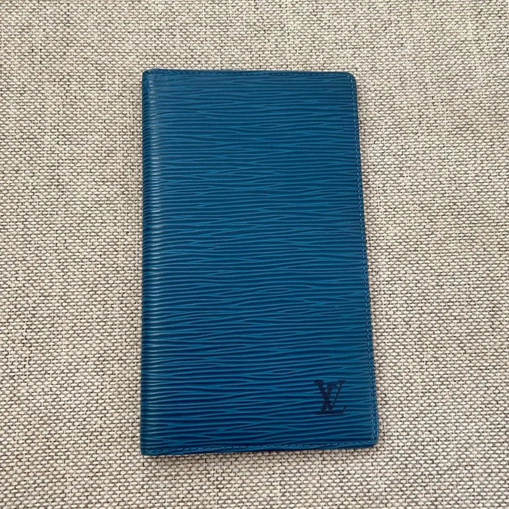 Louis Vuitton Blue Epi Leather Bi-Fold Long Wallet